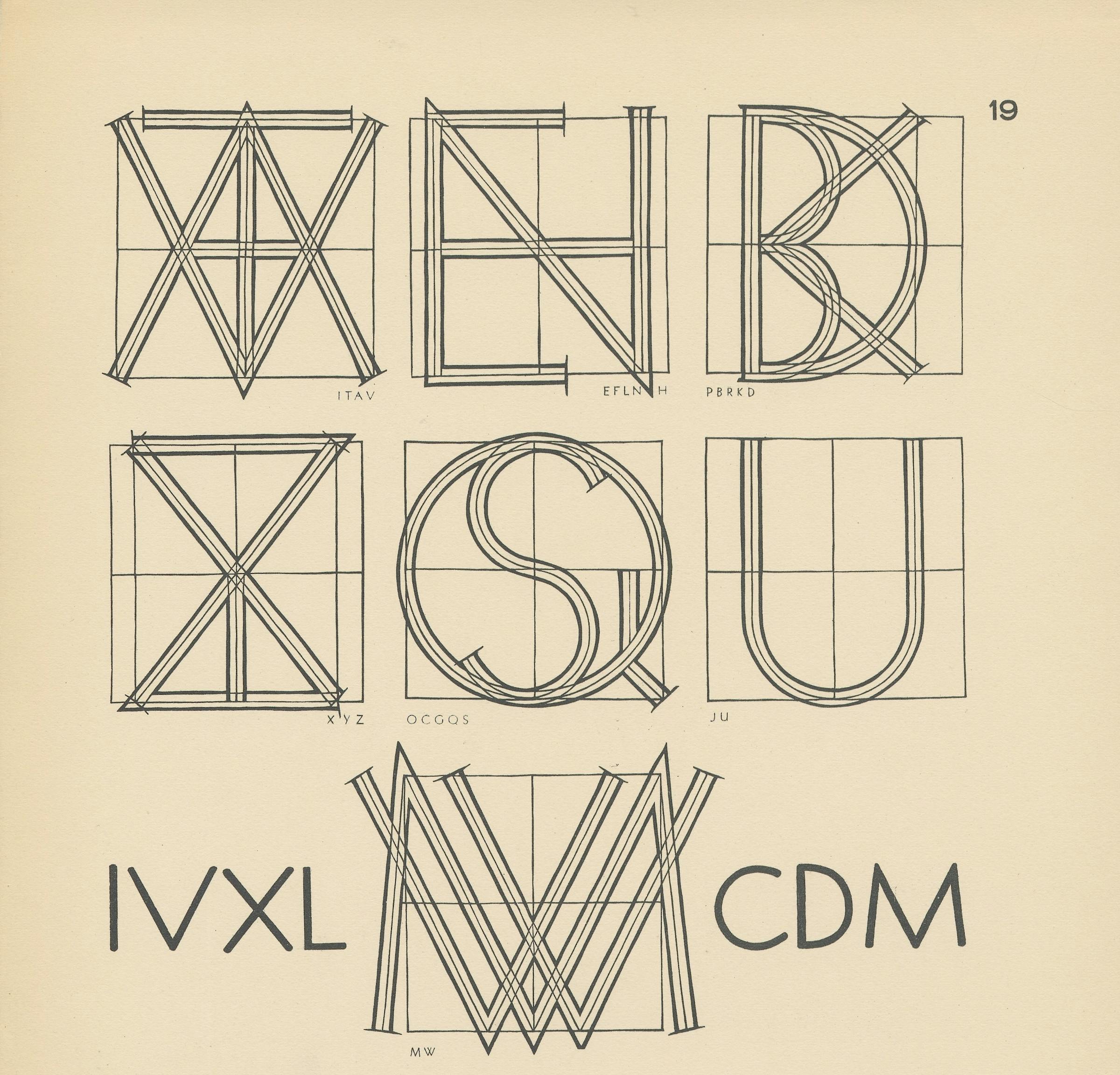 Alphabets, edition of the Arts et Métiers Graphiques magazine (1930)
