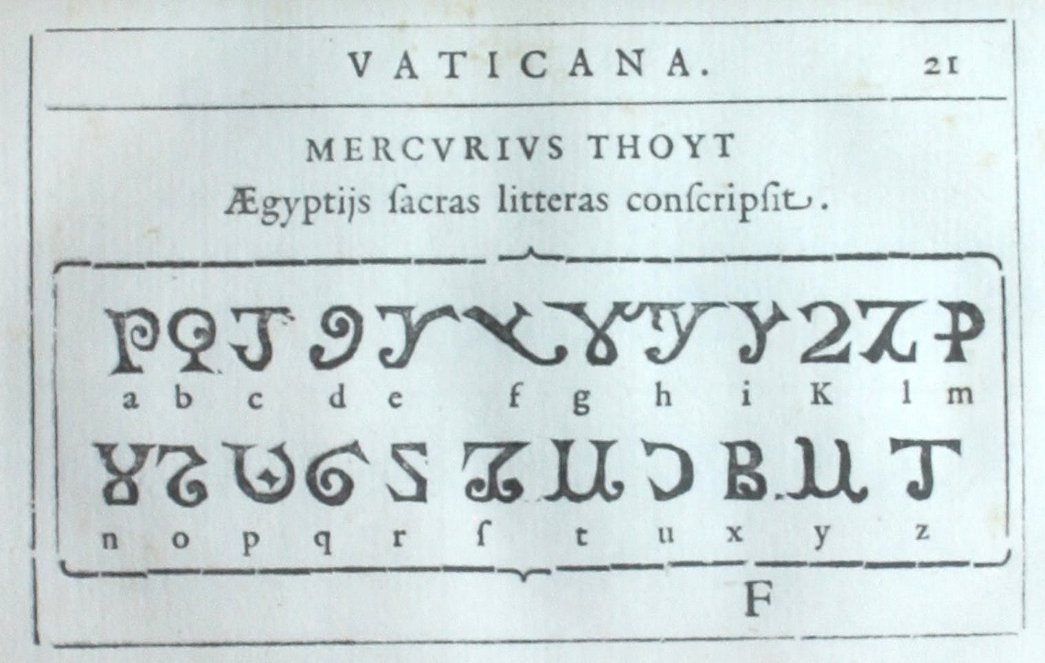 The first catalog of typefaces in Italy, 1628