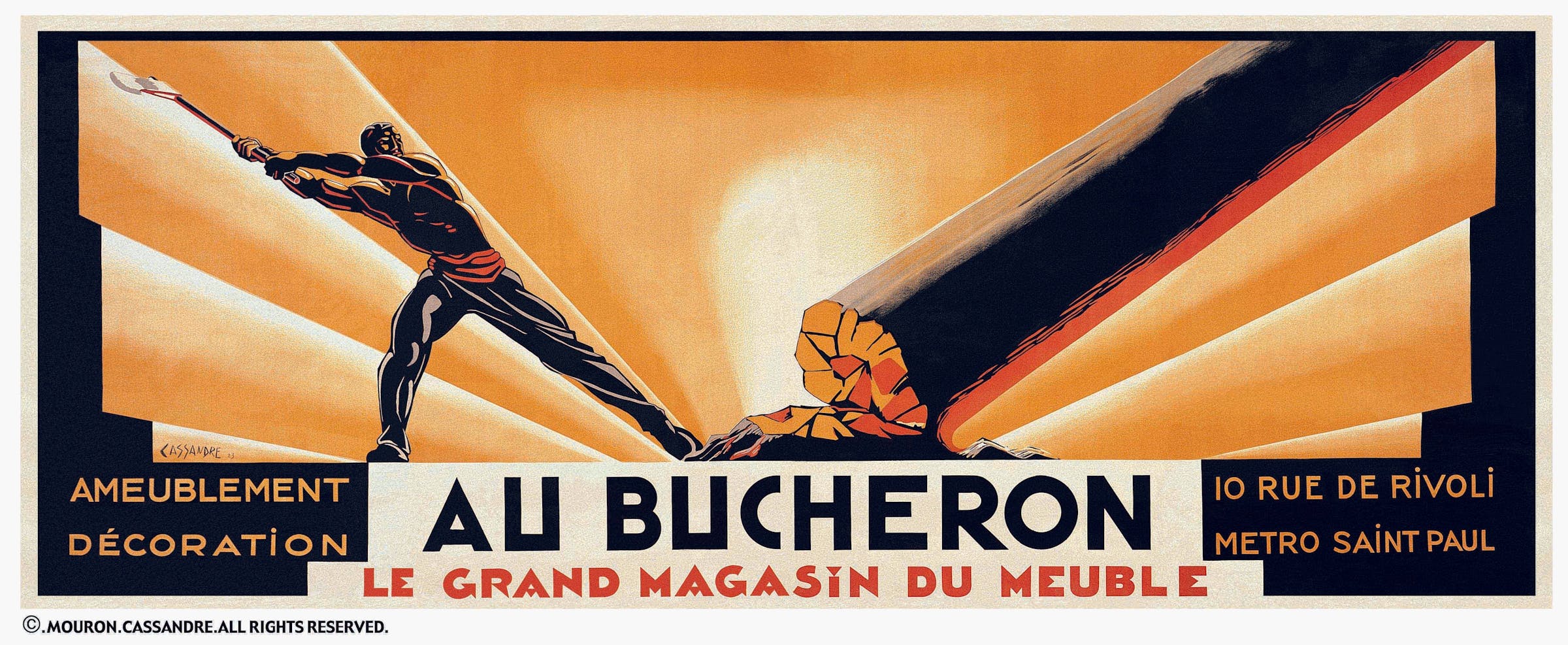 Cassandre, Au Bucheron, 1923.
