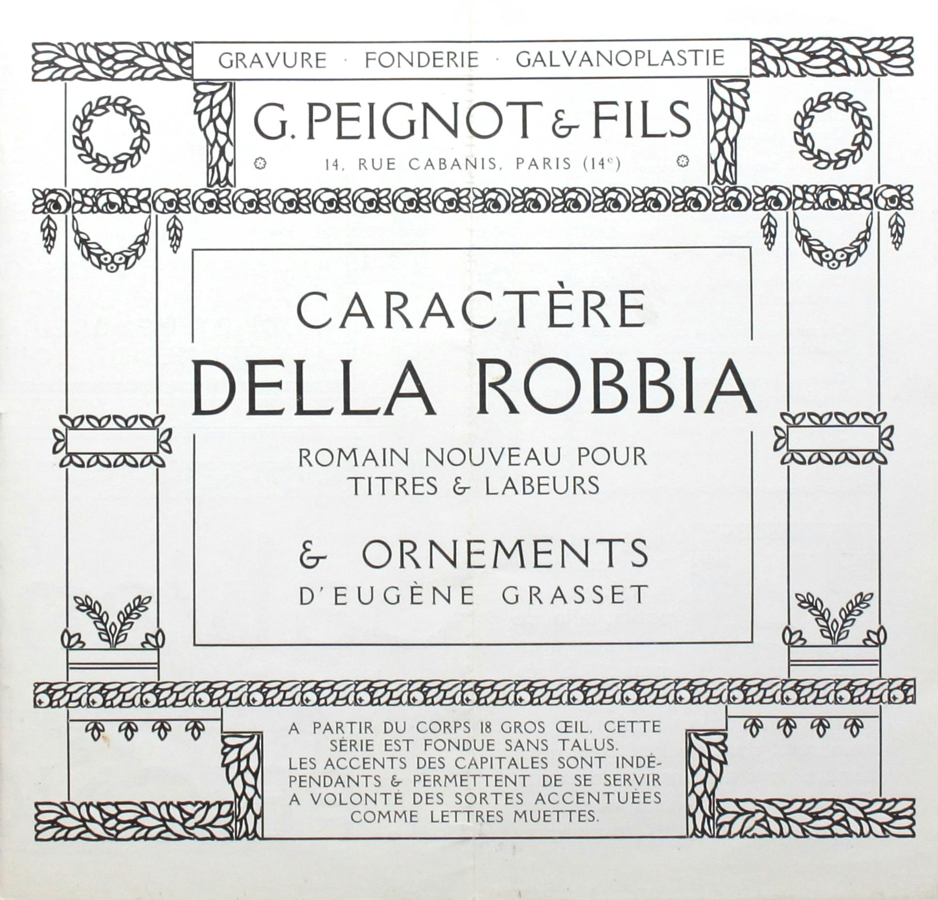 G. Peignot & Fils’ “Della Robbia”