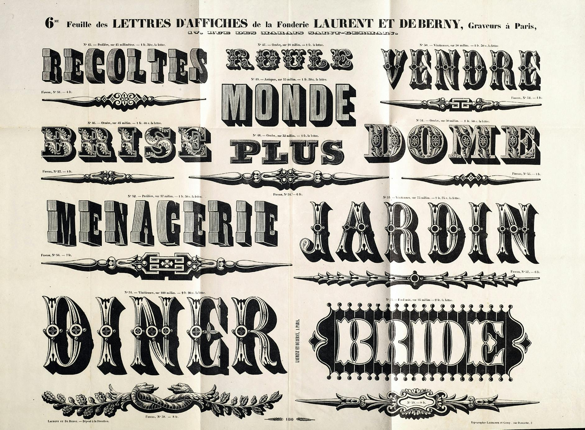 Typography and early poster advertising in France: from artisanal production to chromolithography, 1850–1870