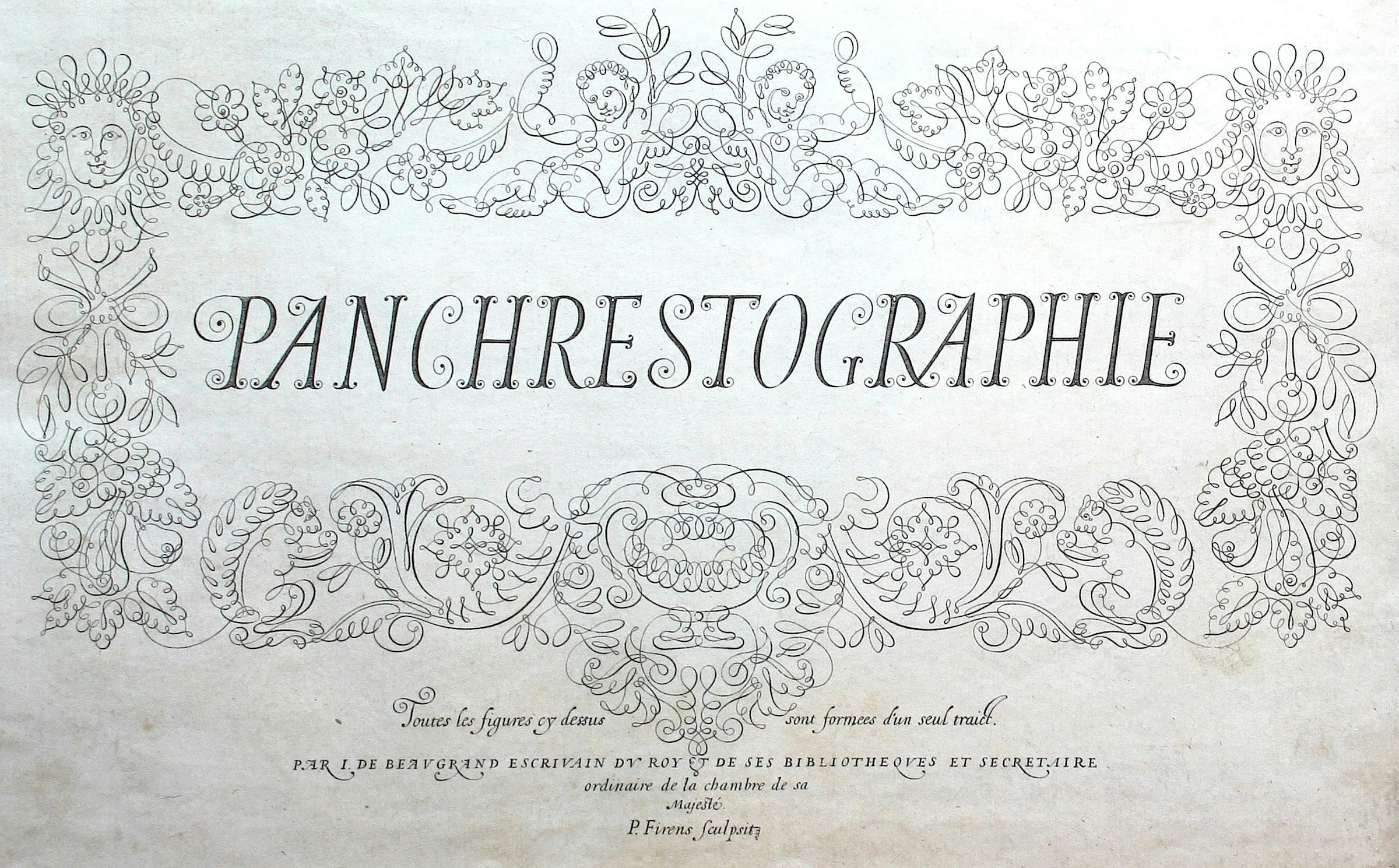 Jean de Beaugrand’s 1604 Panchrestographie